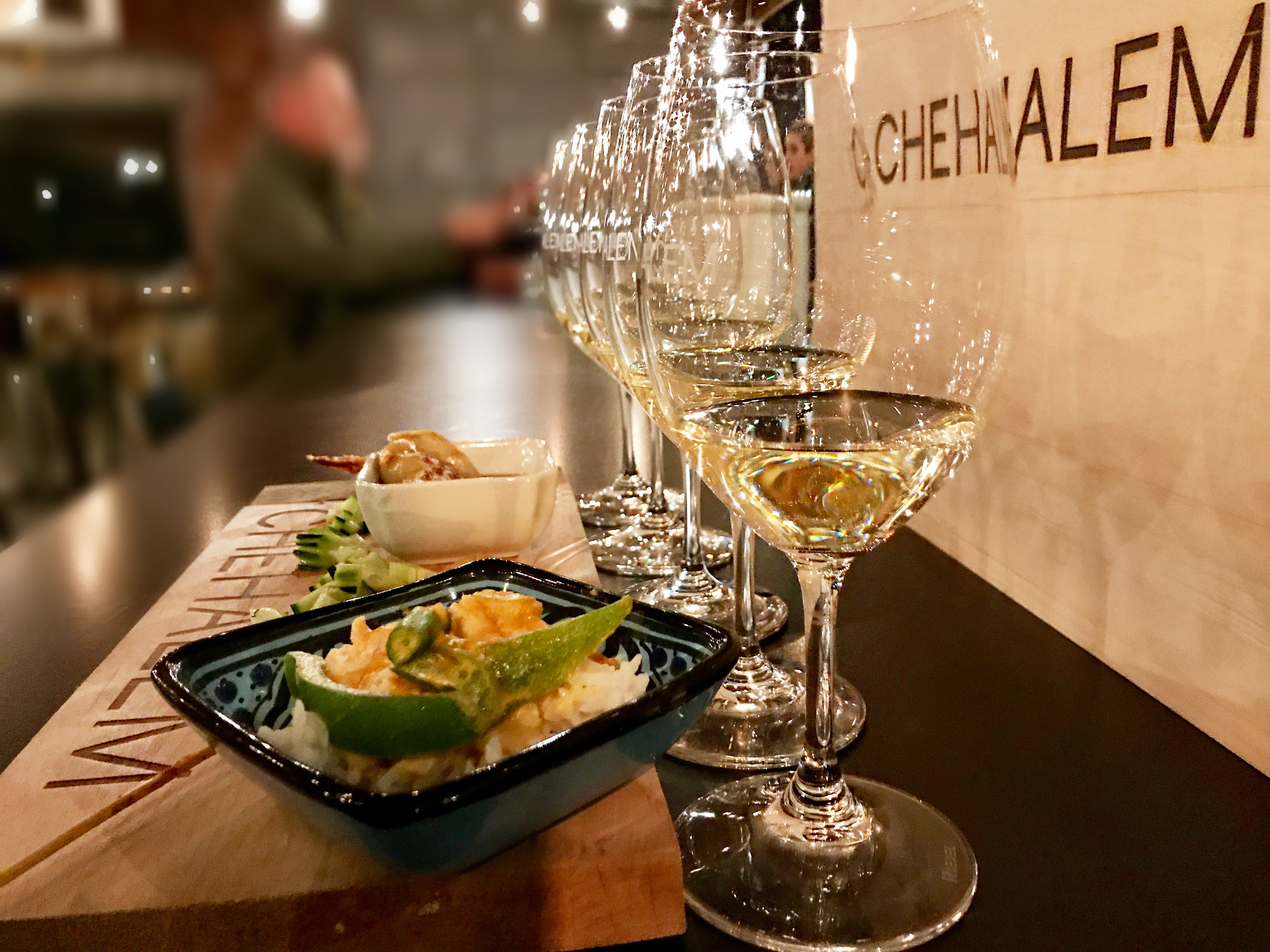 Chehalem wine and thai food